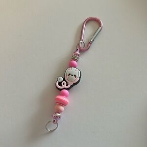Handmade beaded stethoscope keychain